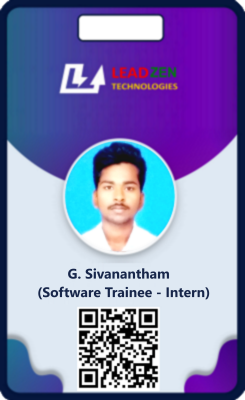 Intern G Sivanantham