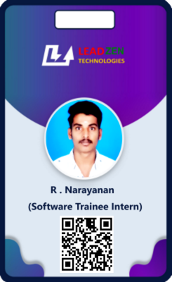 Intern R Narayanan